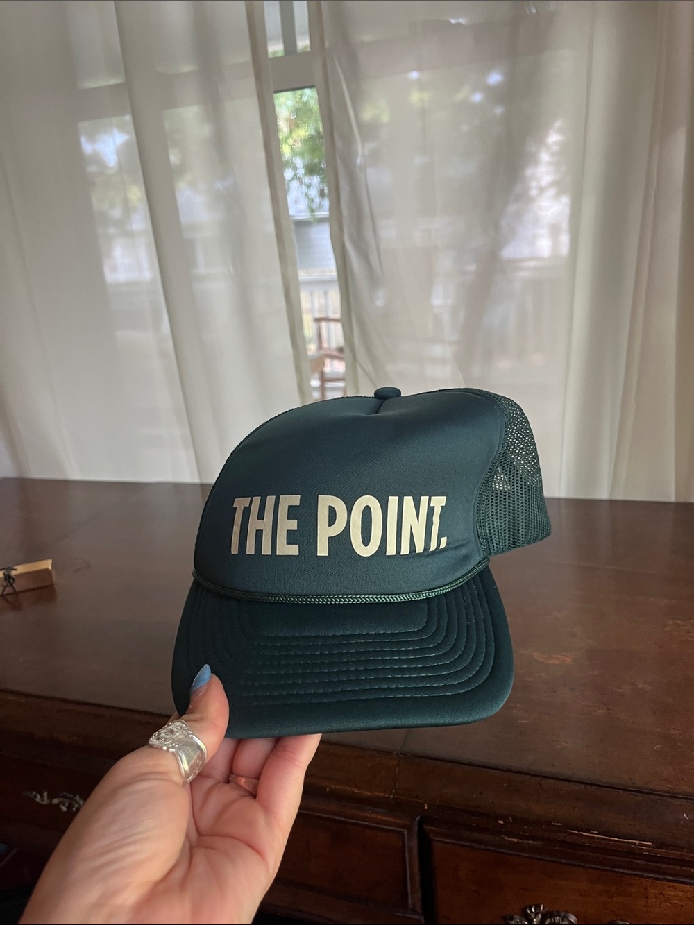 THE POINT. Forest Green Trucker Hat